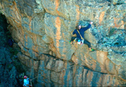 Paul Hoskins on the 1st ascent of Anatadaephobia (24)