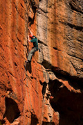 Will Monks on the first ascent of Slow Burn (23)