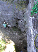 Ben seconding the first pitch of Debutante 117m grade 15