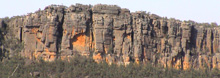 Peking Face as seen from the road.