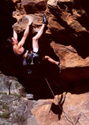 Jaqui Middleton on the lower moves of the very steep Army of Ants (27)