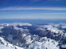 West Coast from the summit of Mt Cook