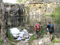 Turpins Falls swimming hole.