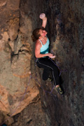 Heidi Macklin casually redpointing Redex Irlont Sudano (23). Photo By Neil Monteith.