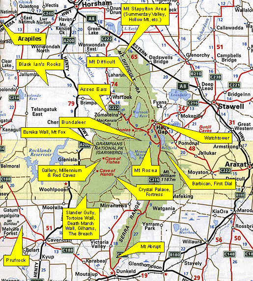 grampians mountain bike trail map