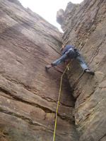 Jono Schimdt on Rosy the Riveter (18), photo Neil Monteith