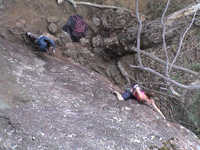 Emily climbing Empty Pockets (18).