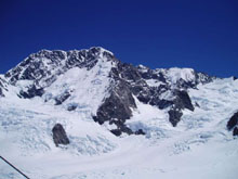 Mt Cook from Plateau Hut.